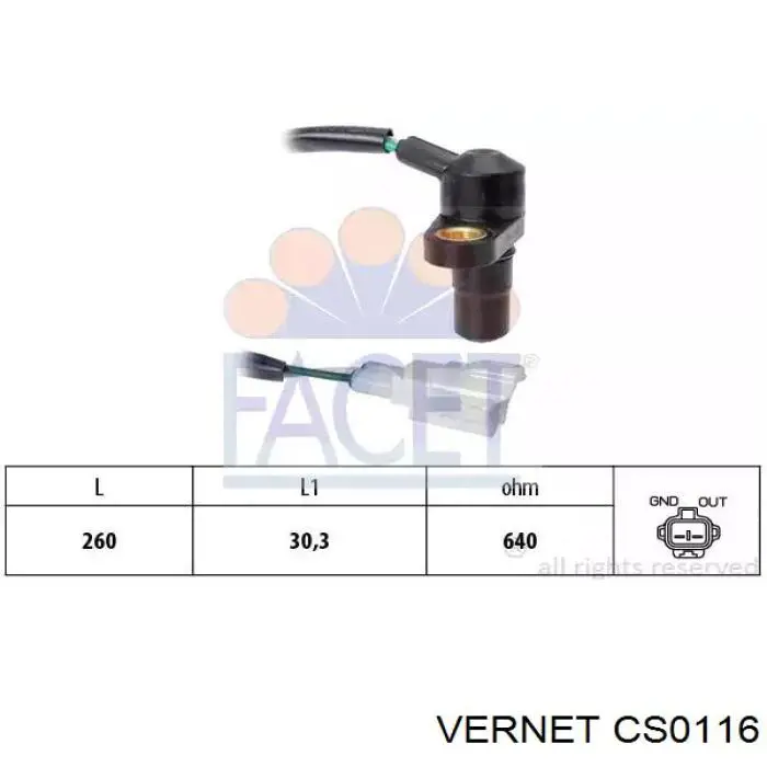 Датчик скорости Vernet CS0116 цена, от 26.77 USD