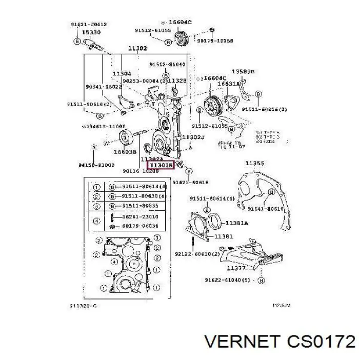 Купить CS0172 Vernet Датчик оборотов коленвала