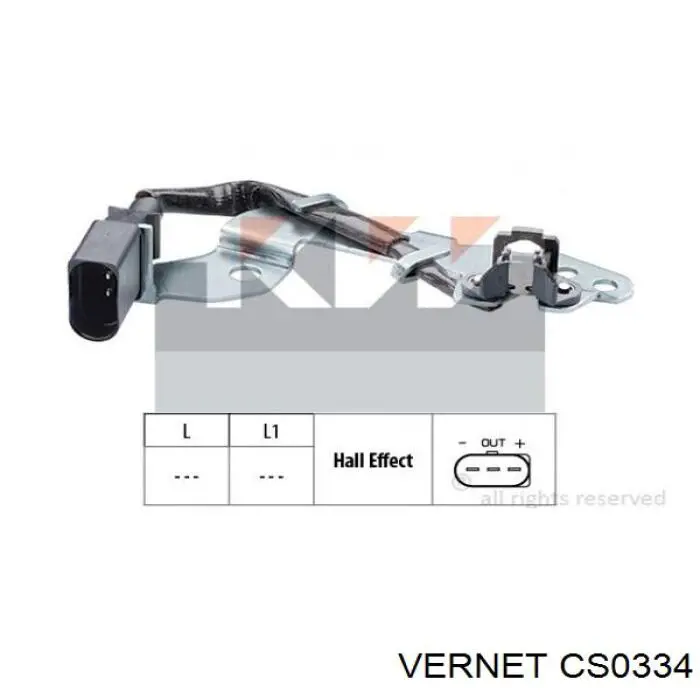 Датчик Холла Vernet CS0334