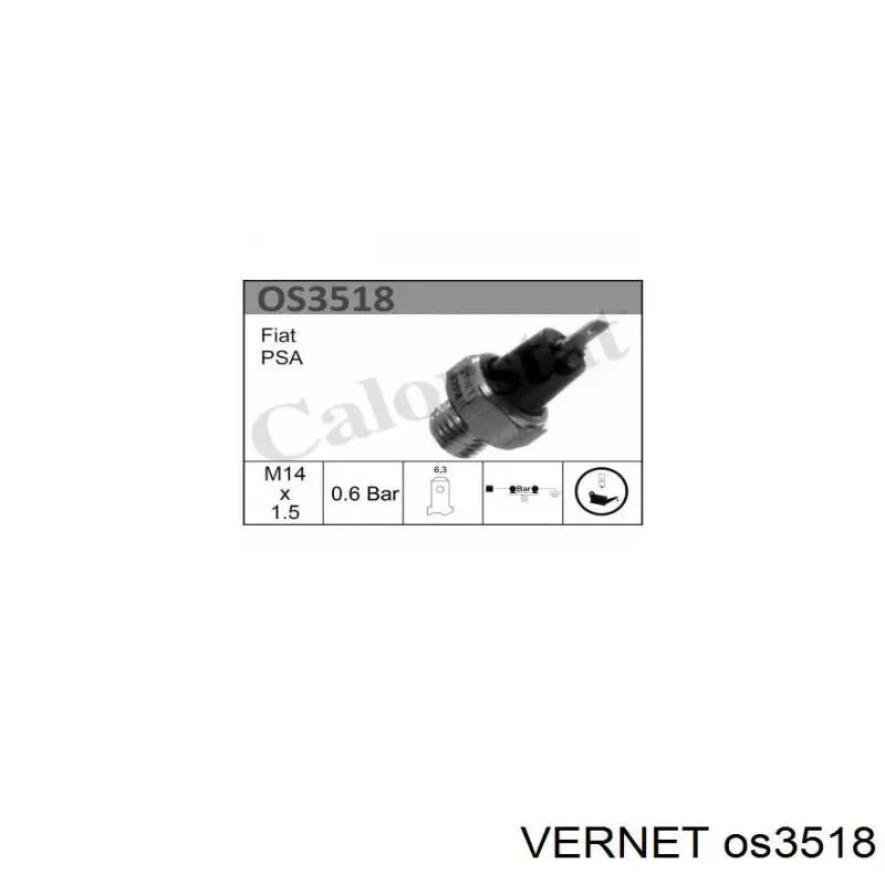 Датчик давления масла Vernet OS3518