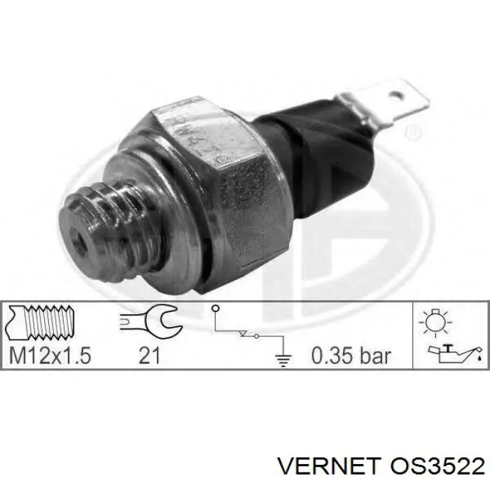 Купить OS3522 Vernet Датчик давления масла