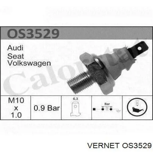 Купить OS3529 Vernet Датчик давления масла