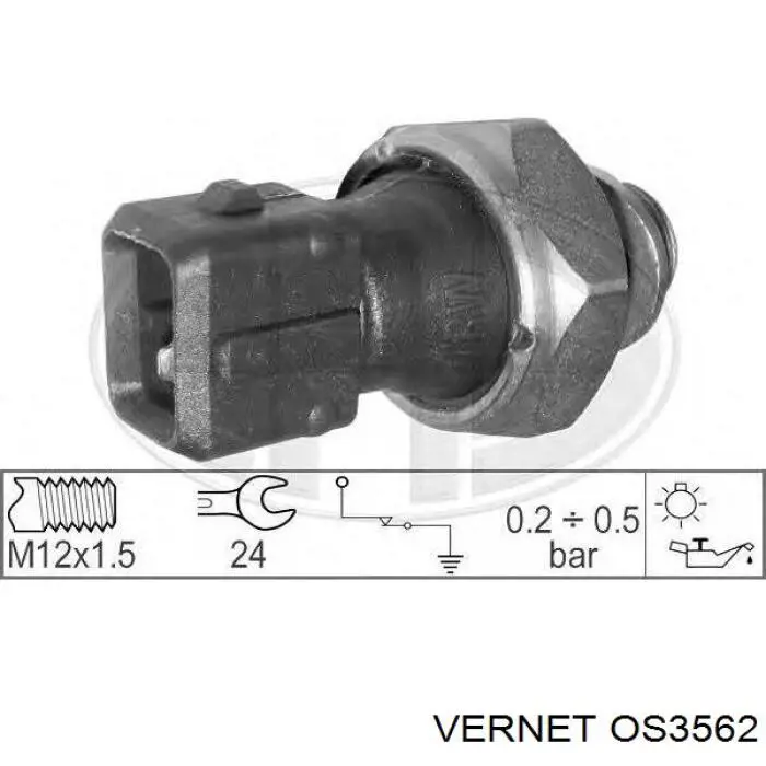 OS3562 Vernet Датчик указателя давления масла