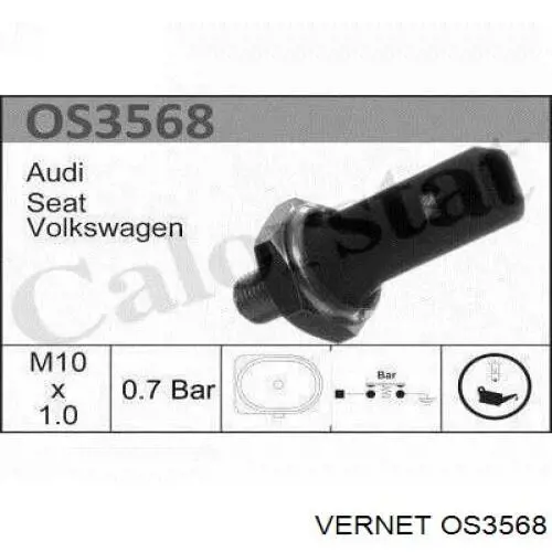 Купить OS3568 Vernet Датчик давления масла