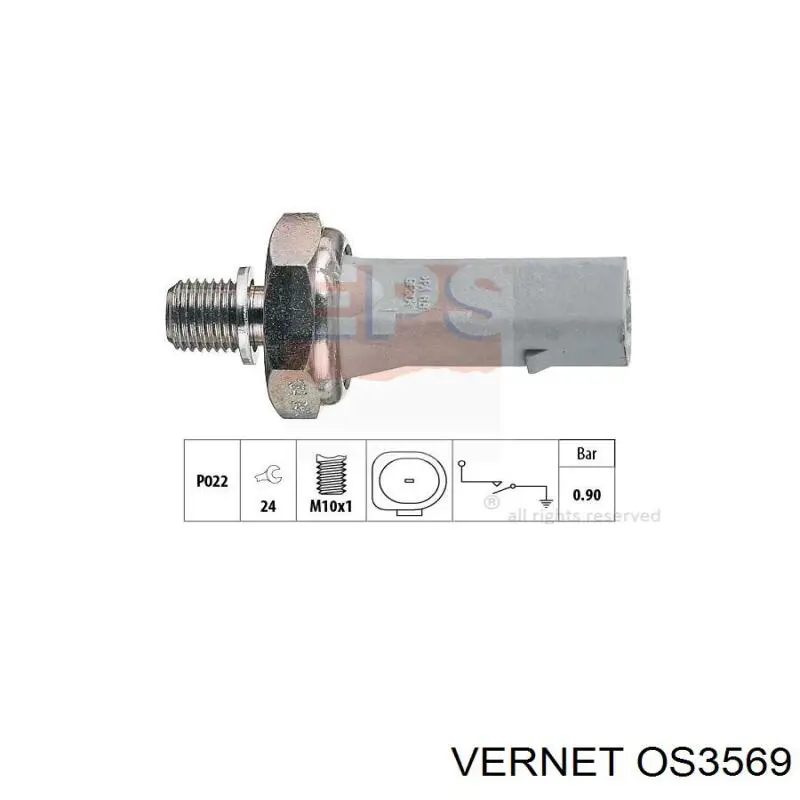 Манометры (указатель давления масла) Vernet OS3569 цена, от 4.26 USD