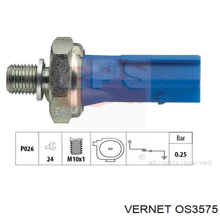 Купить OS3575 Vernet Датчик давления масла