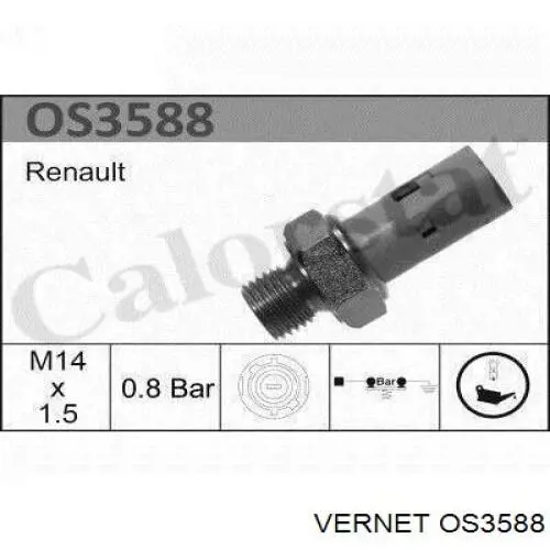 OS3588 Vernet Датчик указателя давления масла