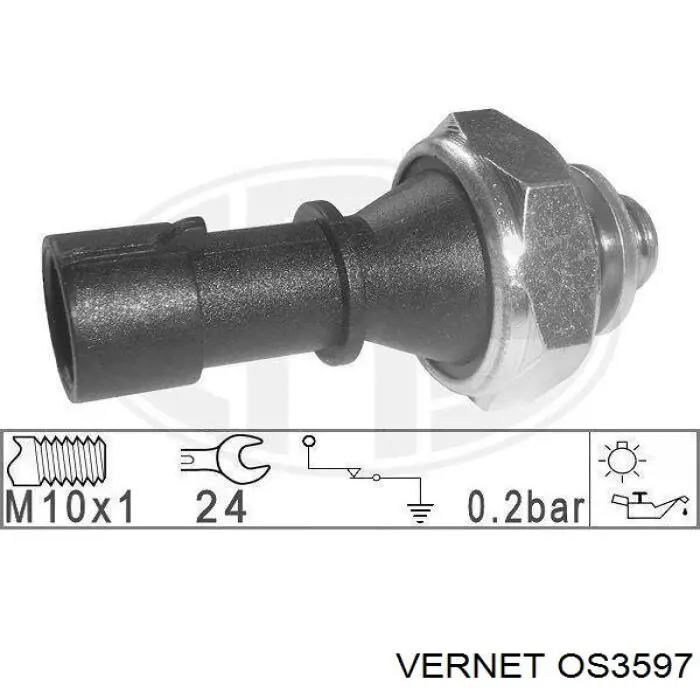 Манометры (указатель давления масла) Vernet OS3597 цена, от 4.40 USD