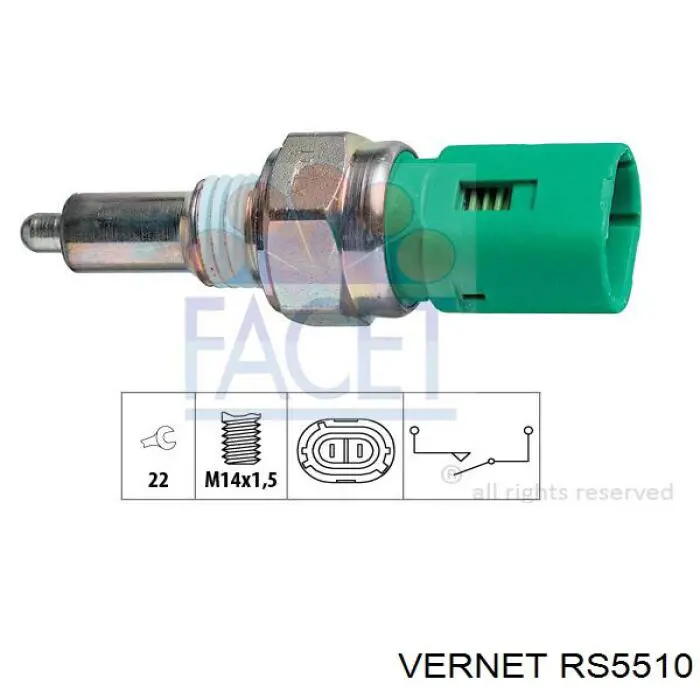 RS5510 Vernet Датчик включения фонарей заднего хода