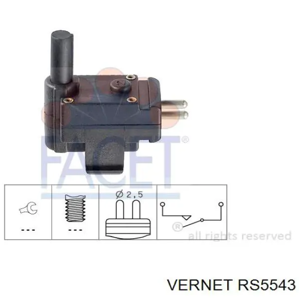 Включатель фонарей заднего хода Vernet RS5543 цена, от 5.24 USD