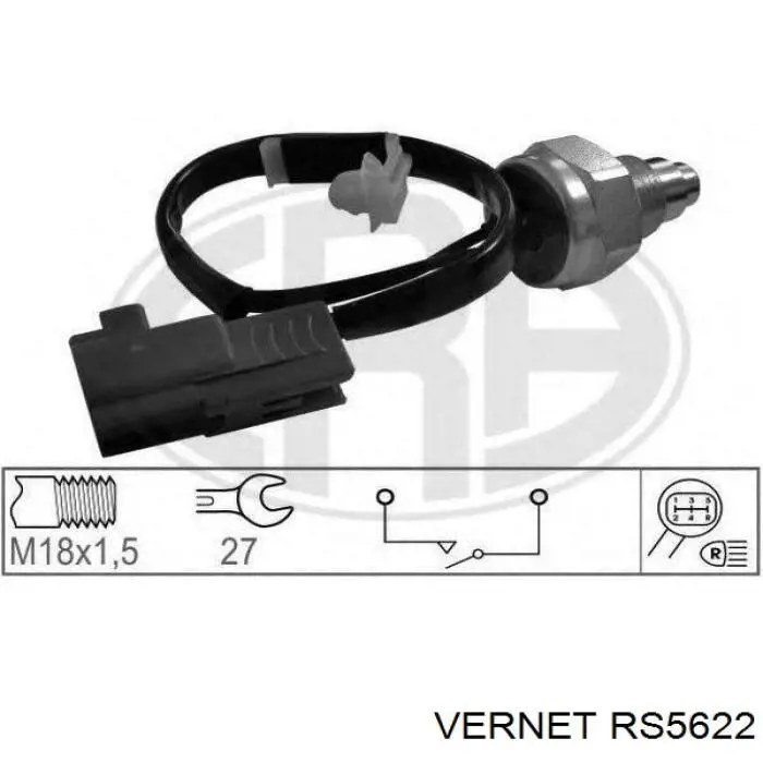 Interruptor, piloto de marcha atrás RS5622 Vernet