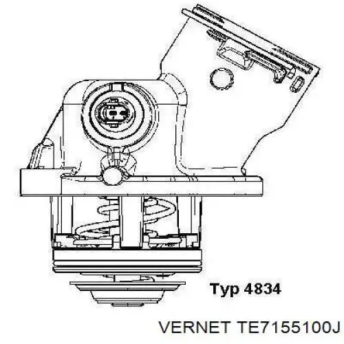 Термостат в сборе Vernet TE7155100J