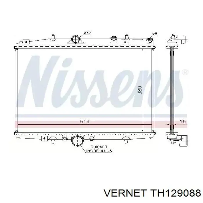 Термостат в корпусе Vernet TH129088 цена, от 6.12 USD