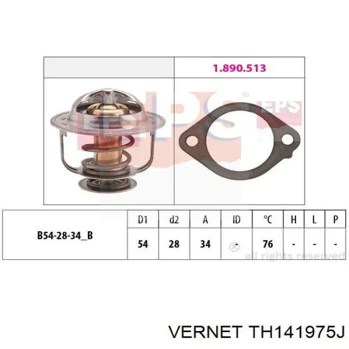 Термостат в корпусе Vernet TH141975J цена, от 9.46 USD