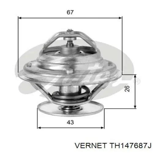 Термостат в корпусе Vernet TH147687J цена, от 9.12 USD