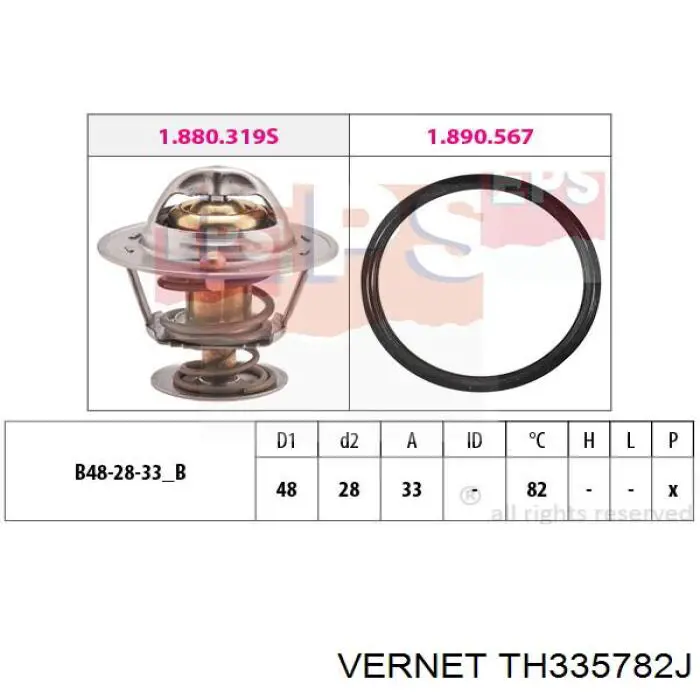 Термостат в корпусе Vernet TH335782J цена, от 13.64 USD