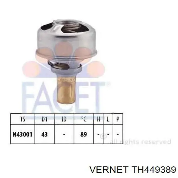 Термостат в корпусе Vernet TH449389 цена, от 6.08 USD