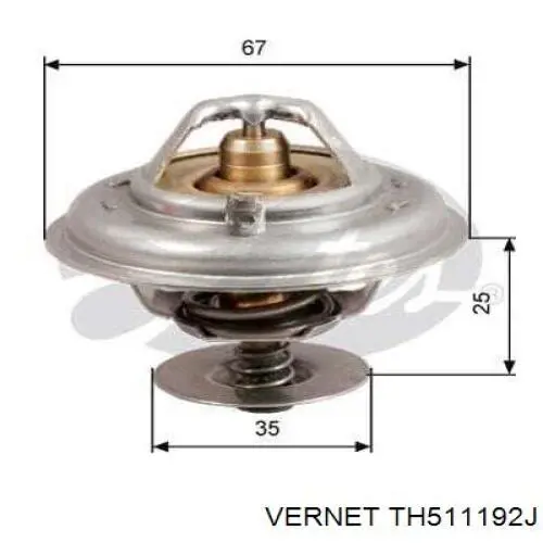 Термостат в корпусе Vernet TH511192J цена, от 8.03 USD