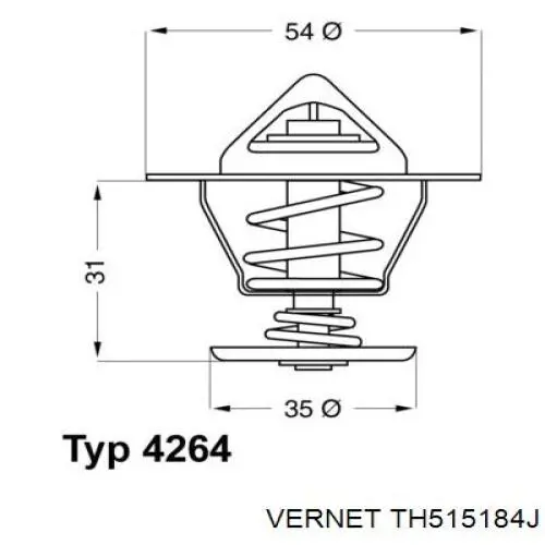 Термостат TH515184J Vernet