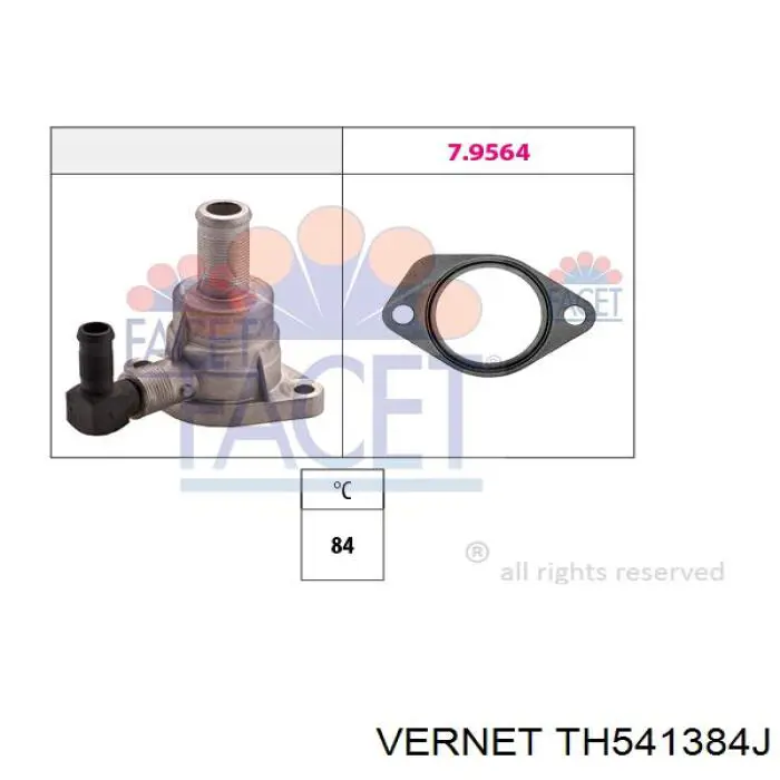 Термостат в корпусе Vernet TH541384J цена, от 13.28 USD