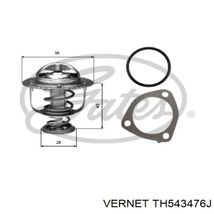 Купить TH543476J Vernet Автомобильный термостат