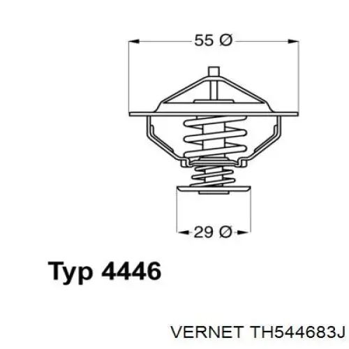 Термостат в корпусе Vernet TH544683J цена, от 10.97 USD
