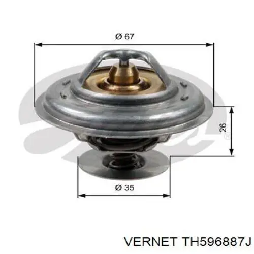 Термостат в корпусе Vernet TH596887J цена, от 10.41 USD