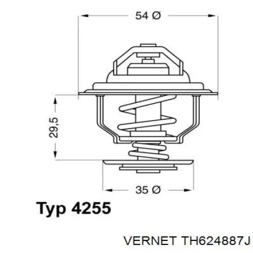Купить TH624887J Vernet Автомобильный термостат