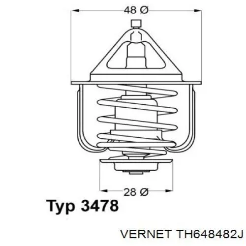 Термостат в корпусе Vernet TH648482J цена, от 12.58 USD