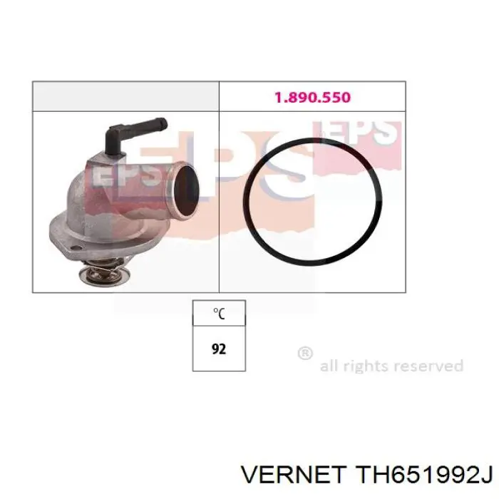 Термостат в корпусе Vernet TH651992J цена, от 24.16 USD