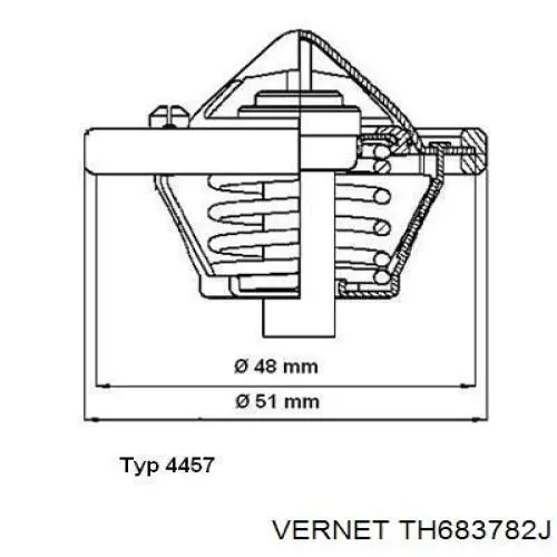 Термостат TH683782J Vernet