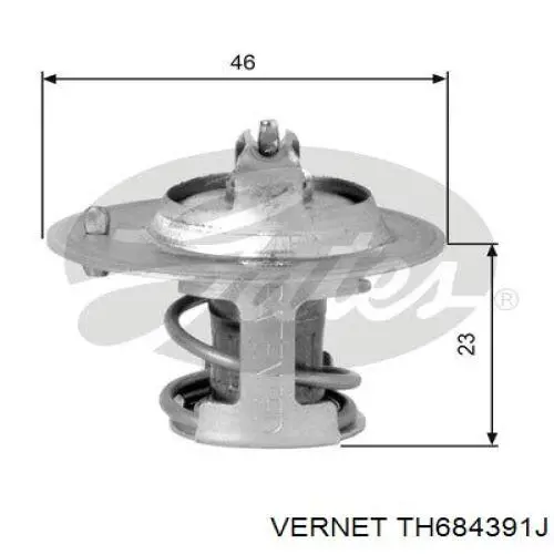 Термостат в корпусе Vernet TH684391J цена, от 9.35 USD
