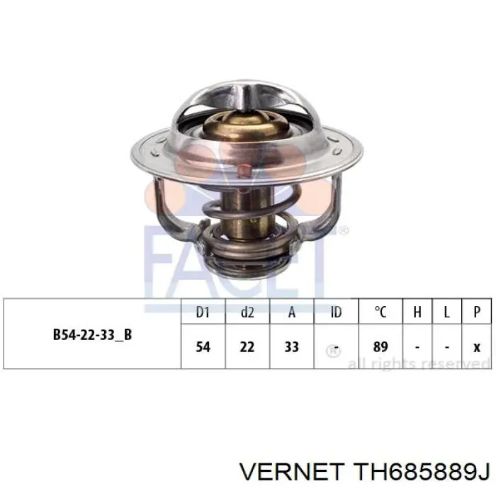Купить TH685889J Vernet Автомобильный термостат