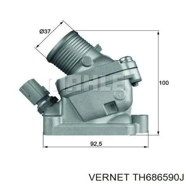 Термостат в корпусе Vernet TH686590J цена, от 32.37 USD