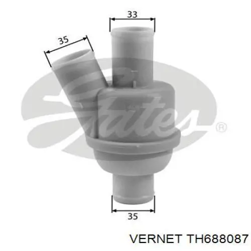 Termostato, refrigerante TH688087 Vernet