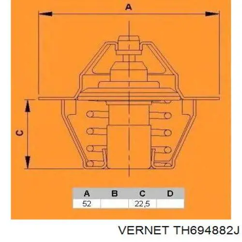 Термостат в корпусе Vernet TH694882J цена, от 8.65 USD