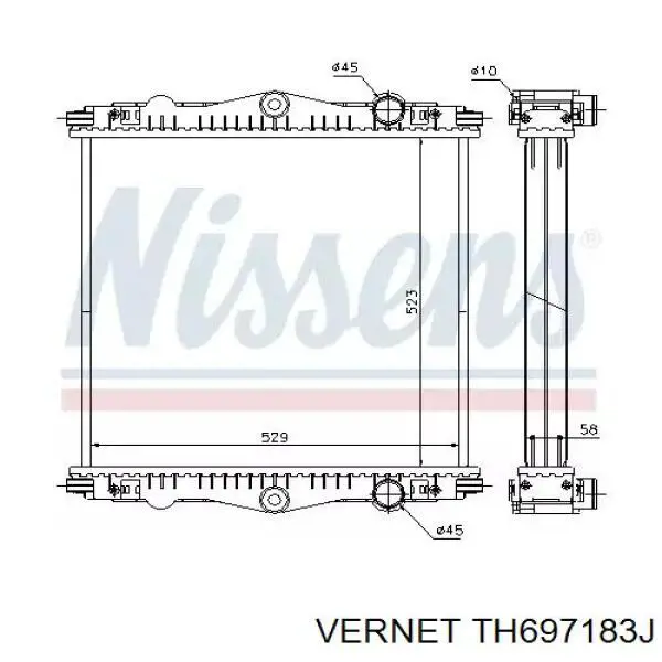Купить TH697183J Vernet Корпус термостата
