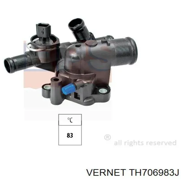 Кожух термостата Vernet TH706983J цена, от 26.25 USD