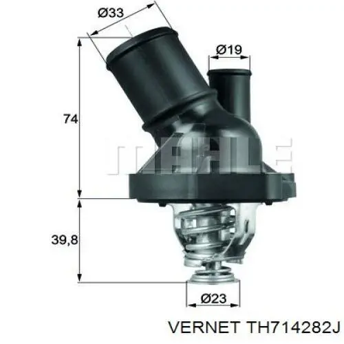 Термостат в корпусе Vernet TH714282J цена, от 27.61 USD