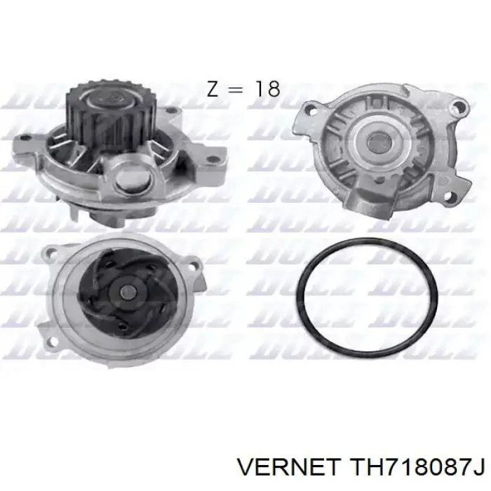 Корпус термостата TH718087J Vernet