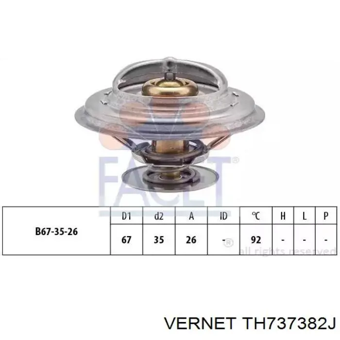 Термостат TH737382J Vernet