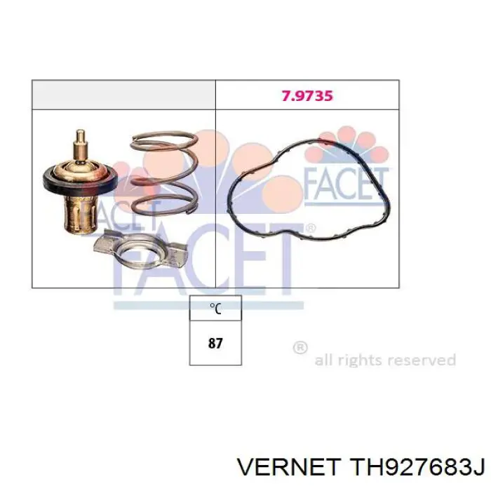 Термостат в корпусе Vernet TH927683J цена, от 16.32 USD
