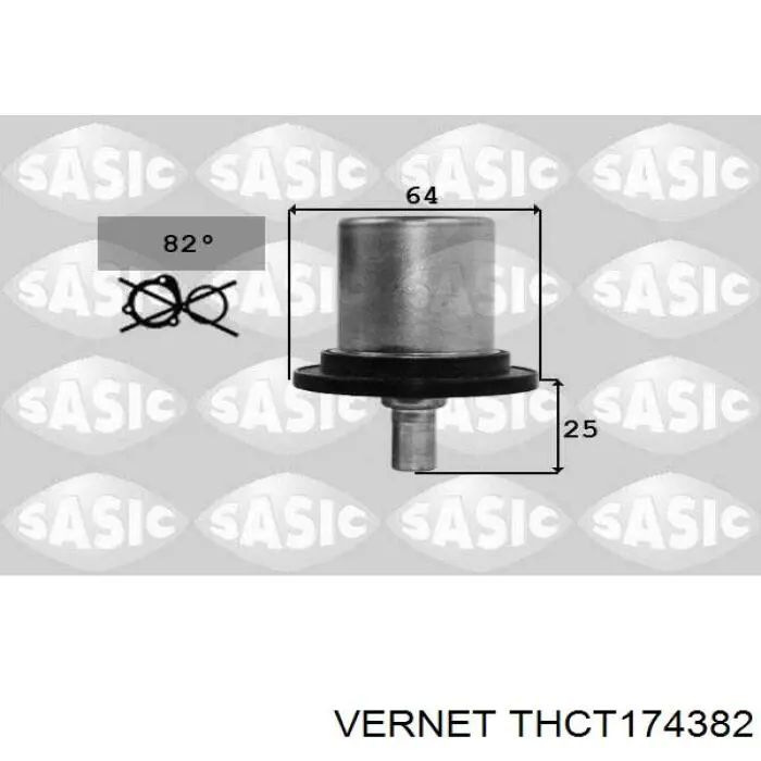 Купить THCT174382 Vernet Автомобильный термостат