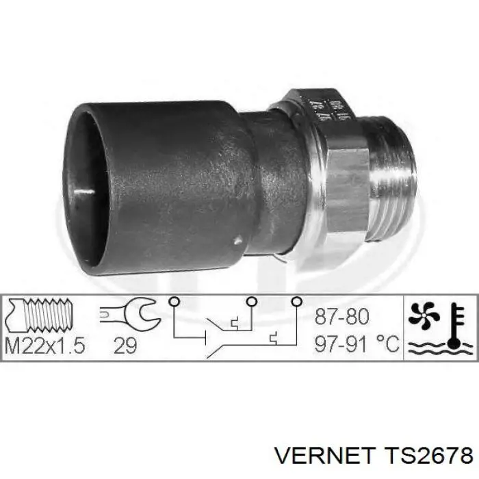 Датчик температуры радиатора Vernet TS2678 цена, от 13.45 USD