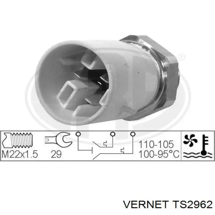 Датчик температуры радиатора Vernet TS2962 цена, от 10.05 USD