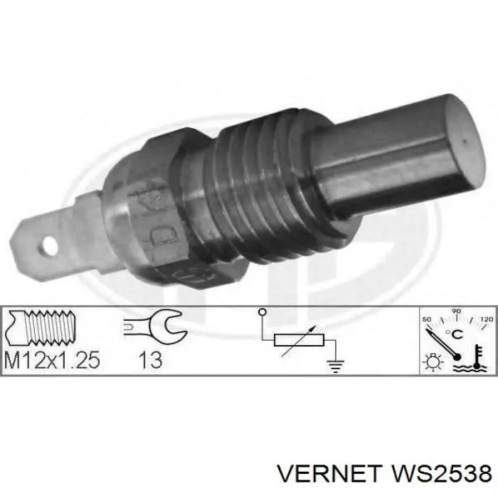Датчик указателя температуры охлаждающей жидкости Vernet WS2538 цена, от 7.30 USD