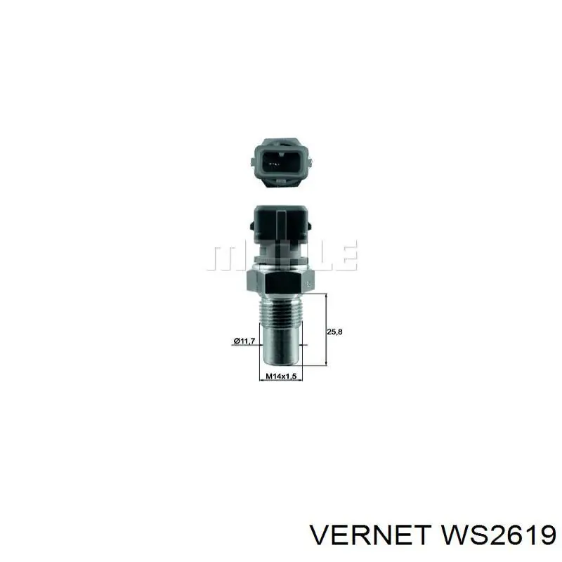 Датчик температуры охлаждающей жидкости WS2619 Vernet
