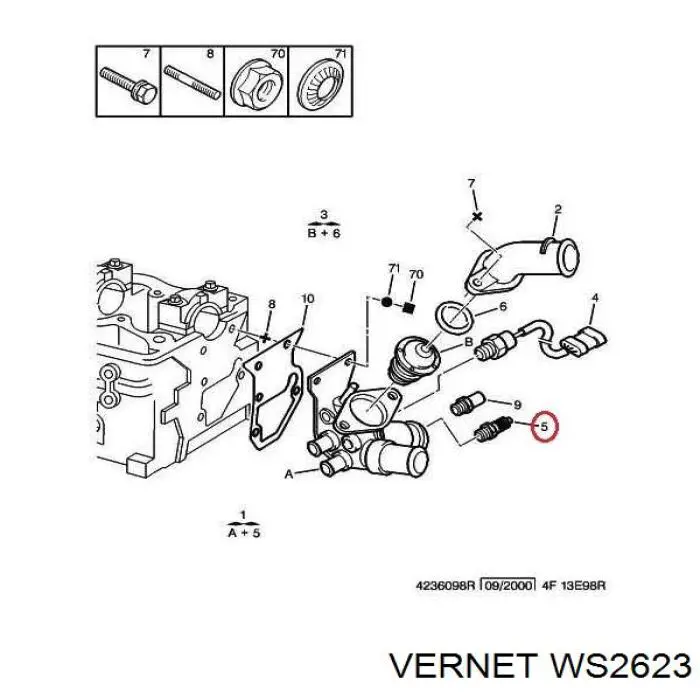 WS2623 Vernet Термовыключатель