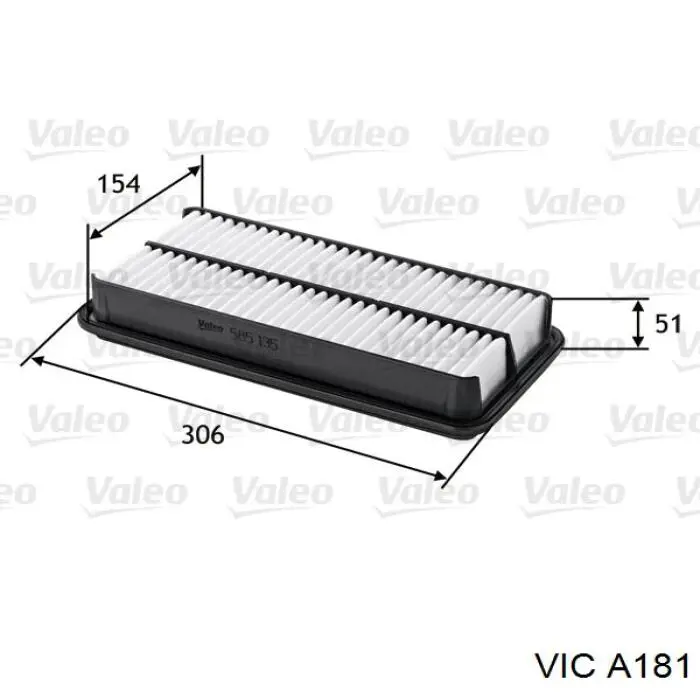 Воздушный фильтр A181 Vic