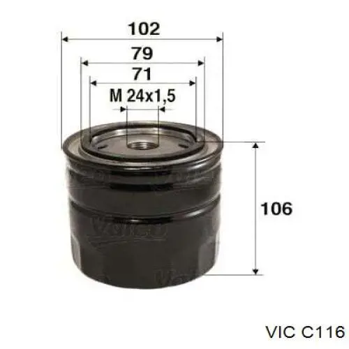 c116 Vic масляный фильтр